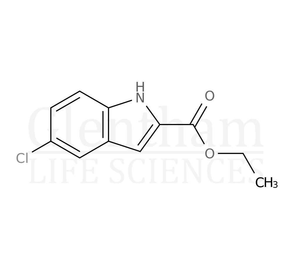 5-Chloroindole-2-carboxylic acid ethyl ester Structure