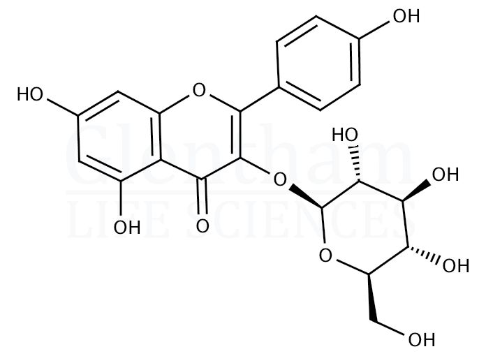 Structure for Kaempferol 3-glucoside