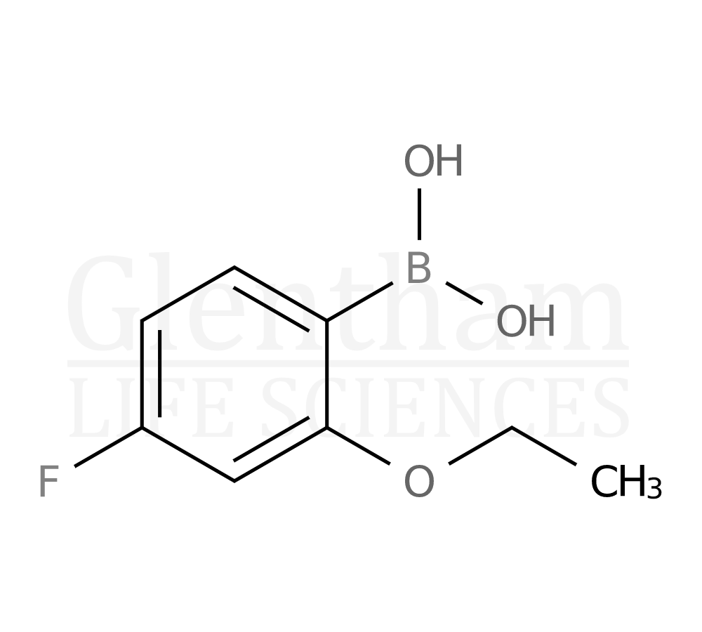 Structure for 2-Ethoxy-4-fluorophenylboronic acid