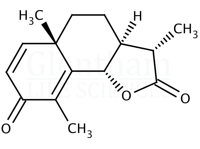 Structure for  (-)-α-Santonin  (481-06-1)