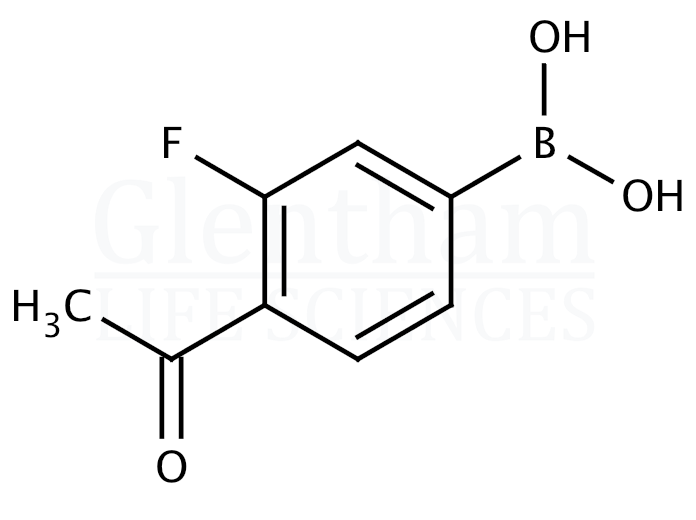 Structure for 4-Acetyl-3-fluorophenylboronic acid