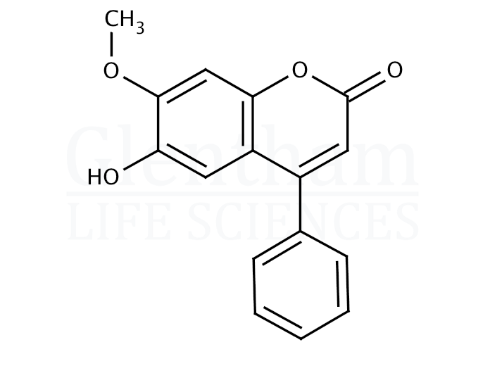 4-Hydroxy-7-methoxy-3-phenylcoumarin Structure