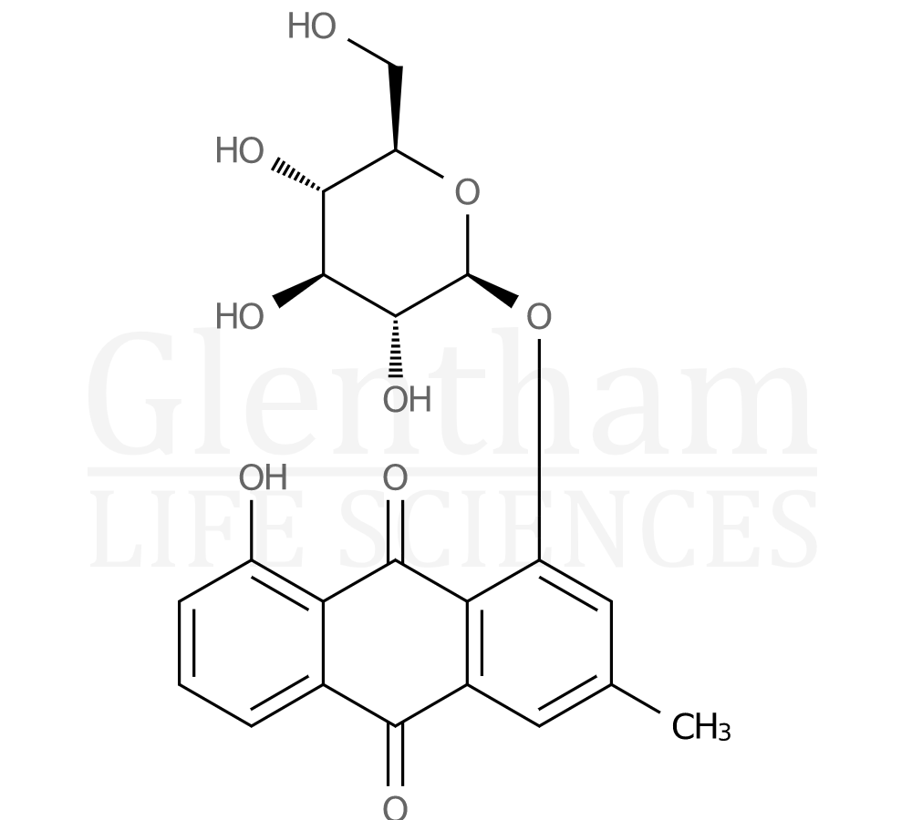 Structure for Chrysophanol 1-glucoside