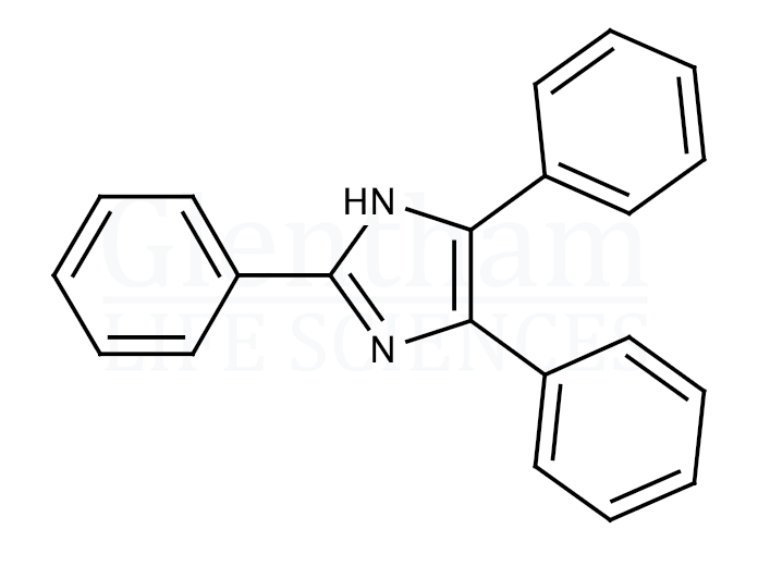 Structure for  2,4,5-Triphenylimidazole   (484-47-9)