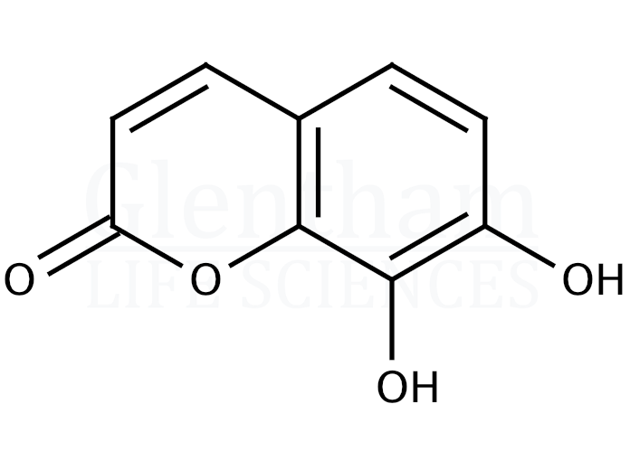 7,8-Dihydroxycoumarin (Daphnetin) Structure