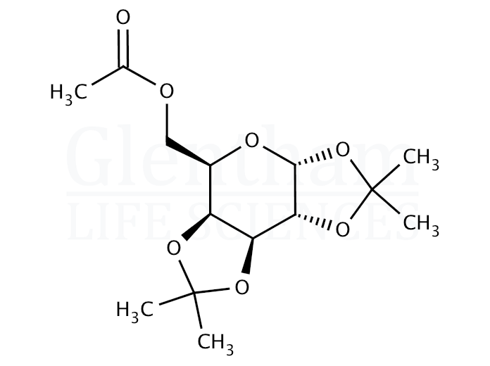 6-O-Acetyl-1,2:3,4-di-O-isopropylidene-a-D-galactopyranose Structure