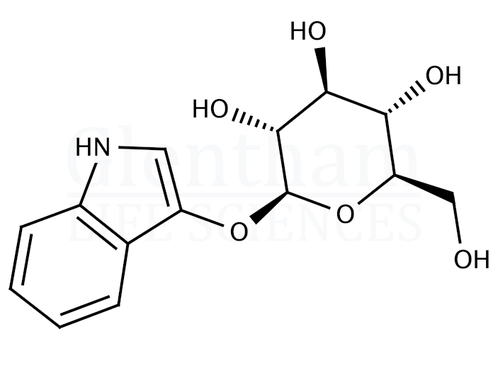 3-Indolyl b-D-glucopyranoside Structure