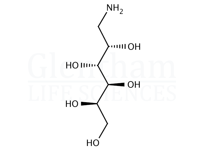 1-Amino-1-deoxy-D-galactitol Structure