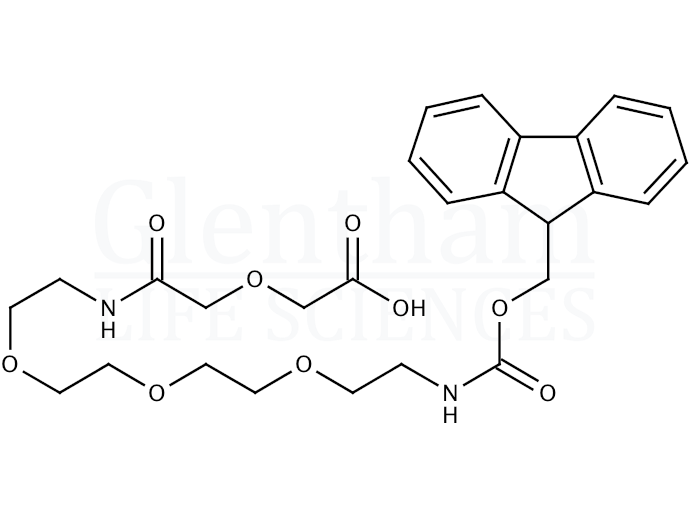 17-(Fmoc-amino)-5-oxo-6-aza-3,9,12,15-tetraoxaheptadecanoic Acid Structure
