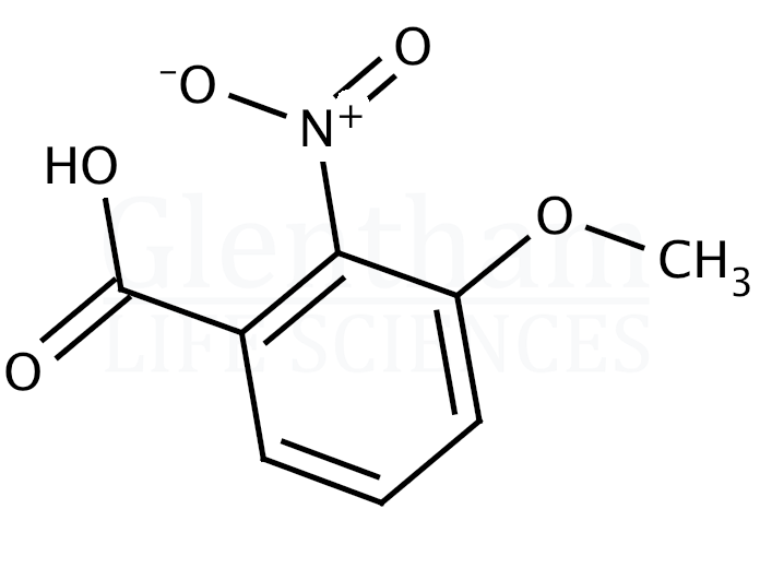 3-Methoxy-2-nitrobenzoic acid Structure
