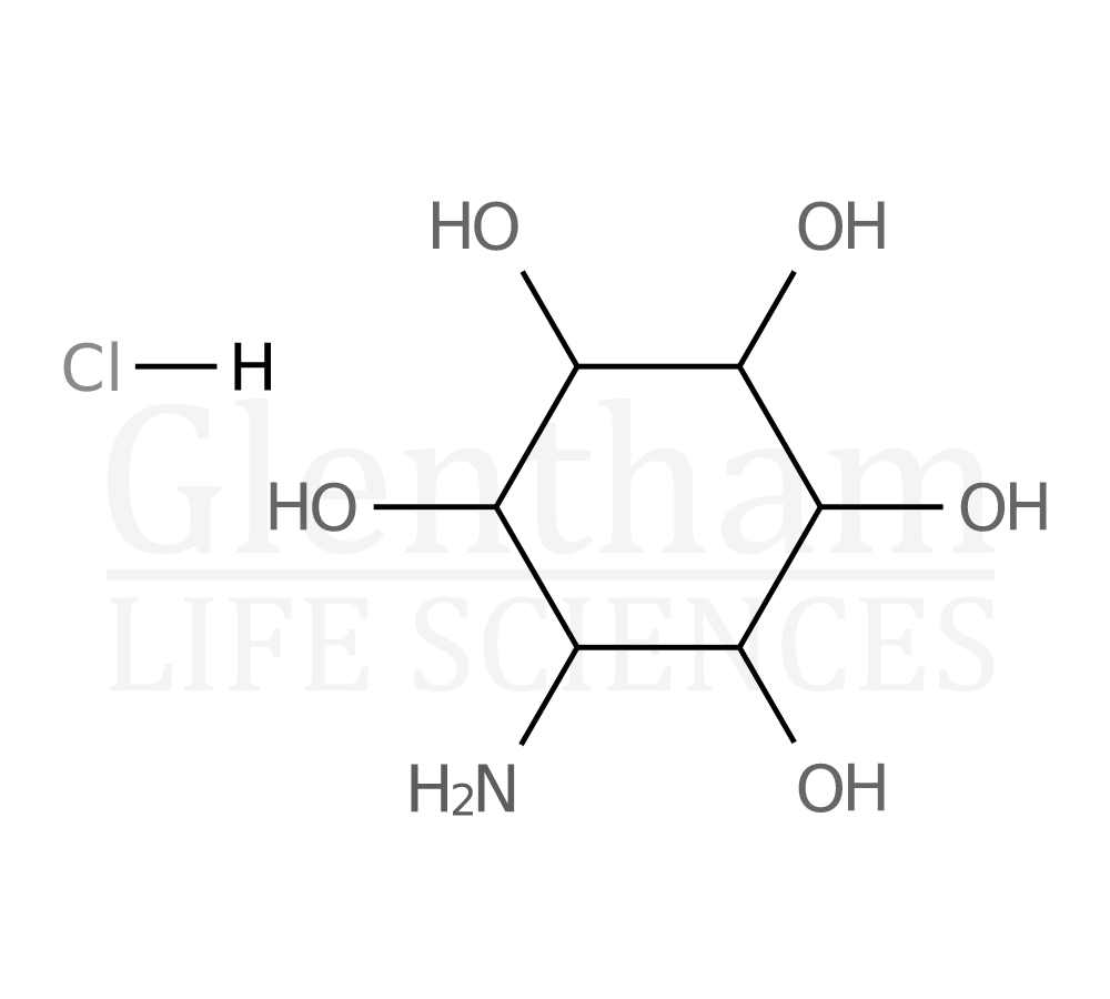 Structure for  1-Amino-1-deoxy-scyllo-inositol hydrochloride  (4933-84-0)