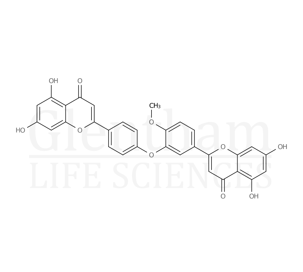 Structure for  Ochnaflavone 4''-methyl ether  (49619-87-6)