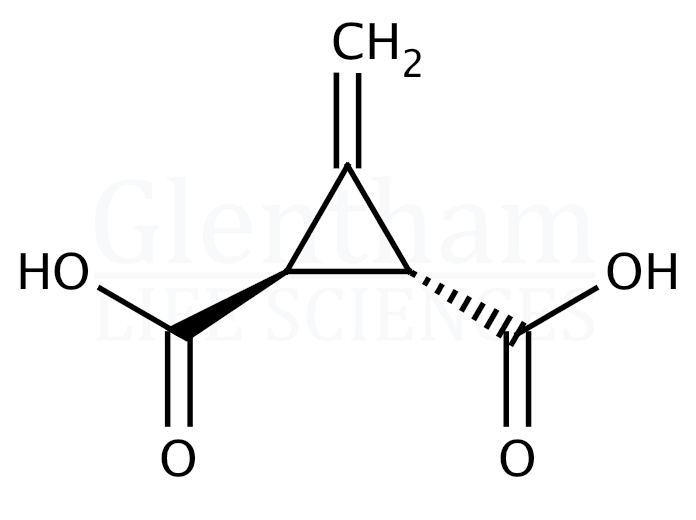 Structure for 3-Methylenecyclopropane-trans-1,2-dicarboxylic acid (Feist''s acid)