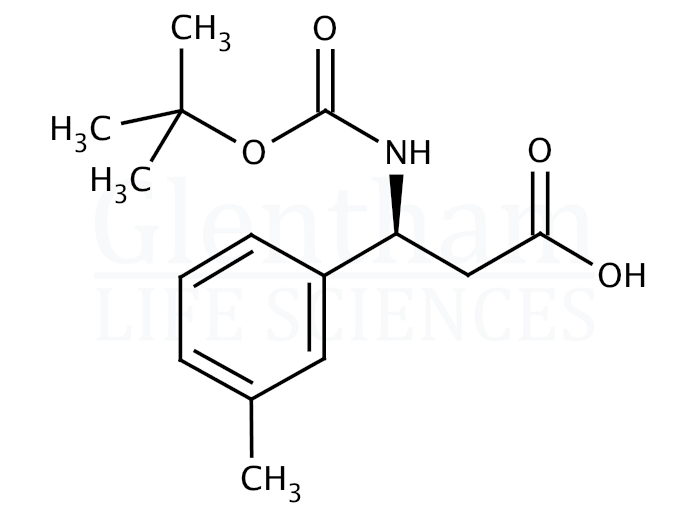 (S)-Boc-3-methyl-β-Phe-OH   Structure