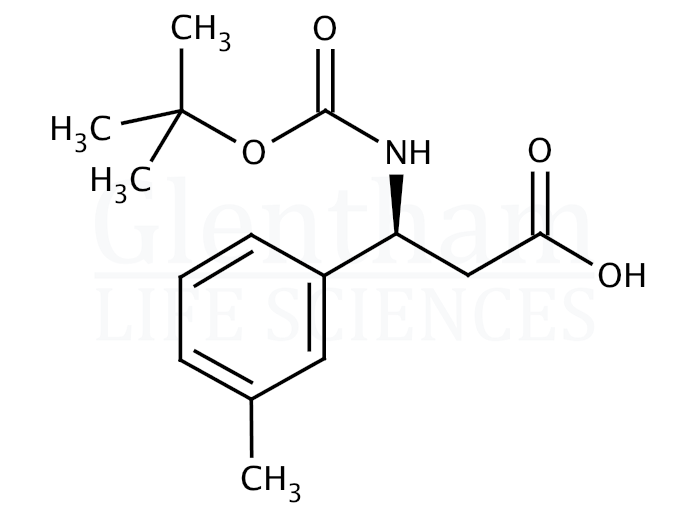 Structure for (S)-Boc-3-methyl-β-Phe-OH  