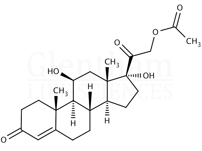 Structure for Hydrocortisone acetate (50-03-3)