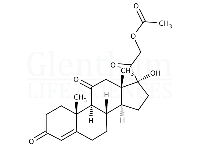 Cortisone 21-acetate Structure