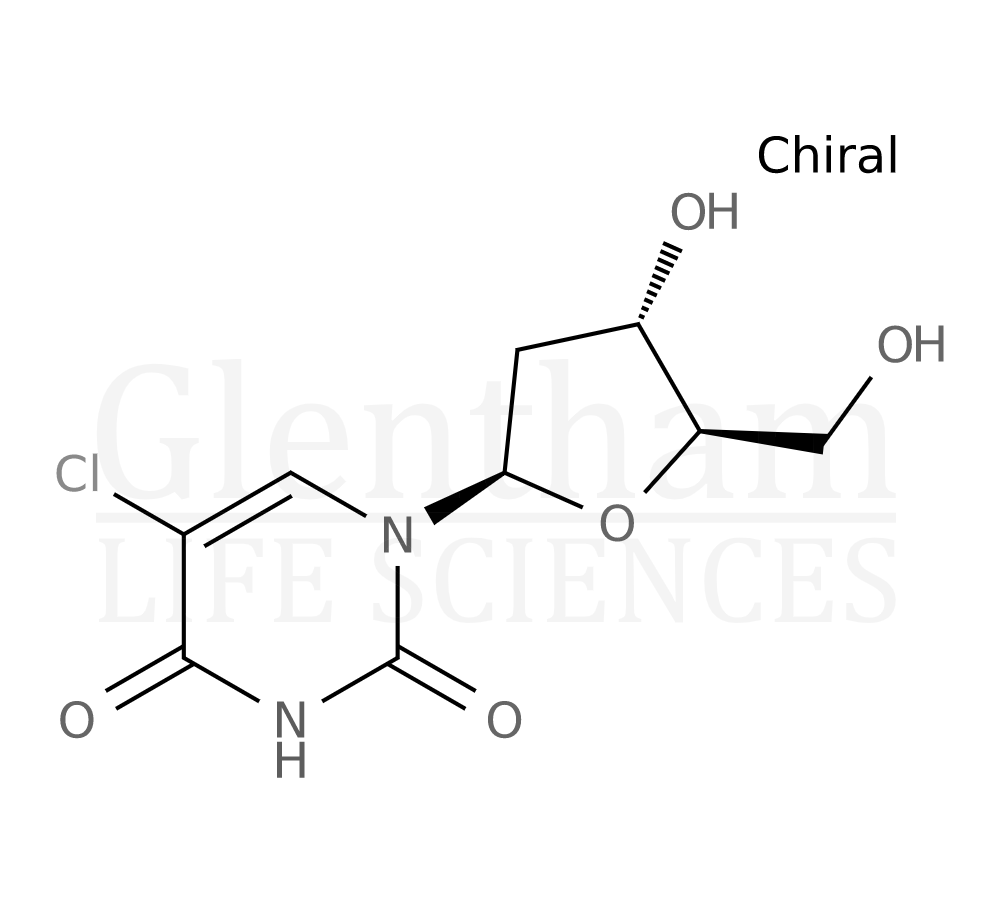 5-Chloro-2''-deoxyuridine Structure