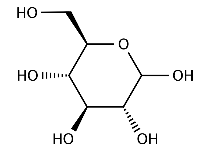 Structure for D-(+)-Glucose monohydrate (14431-43-7)