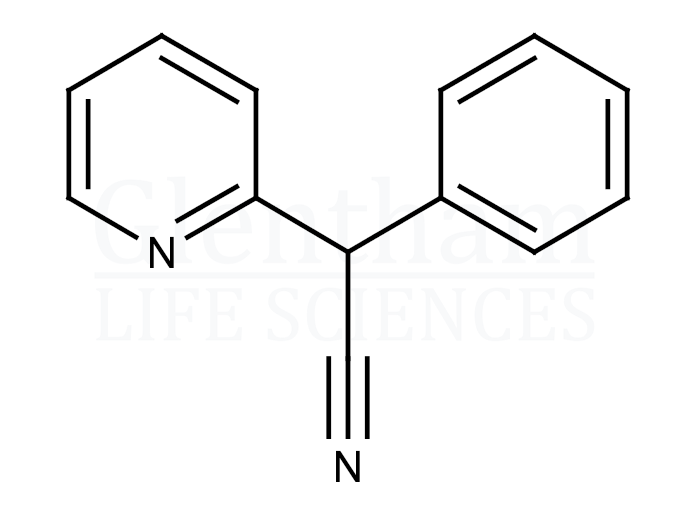 alpha-Phenyl-alpha-(2-pyridyl)-acetonitrile Structure