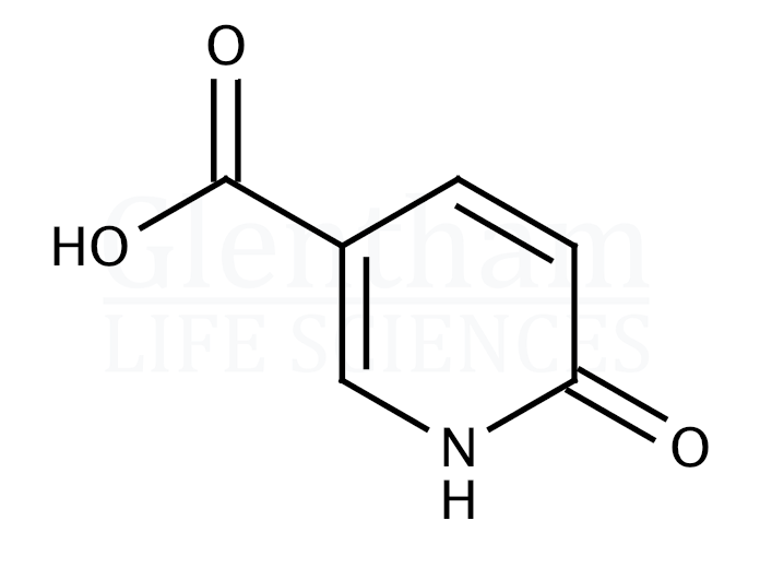 Structure for  6-Hydroxynicotinic acid  (5006-66-6)