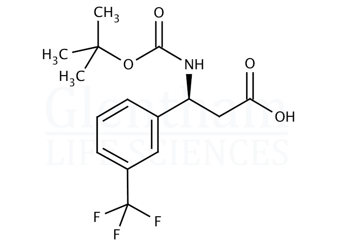 Large structure for (S)-Boc-3-(trifluoromethyl)-β-Phe-OH (500770-78-5)