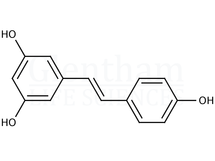 Structure for Resveratrol, synthetic (501-36-0)