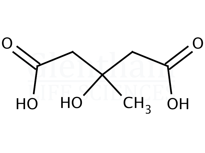 3-Hydroxy-3-methylglutaric acid Structure
