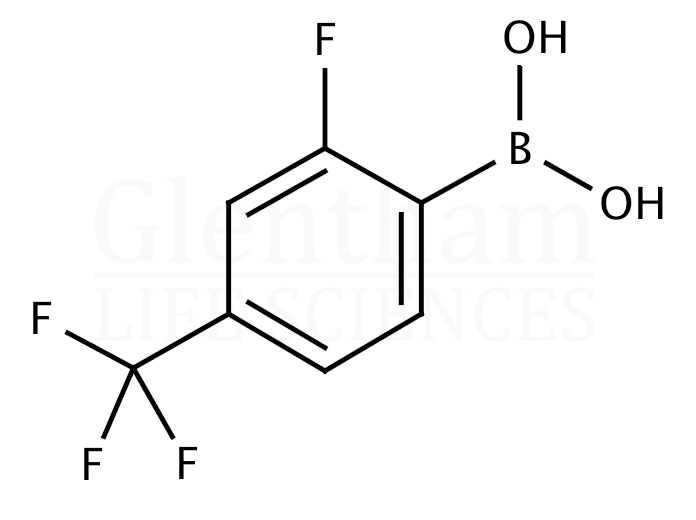 Structure for 2-Fluoro-4-trifluoromethylphenylboronic acid