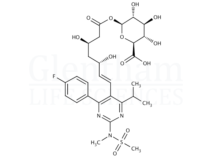 Rosuvastatin acyl-b-D-glucuronide Structure