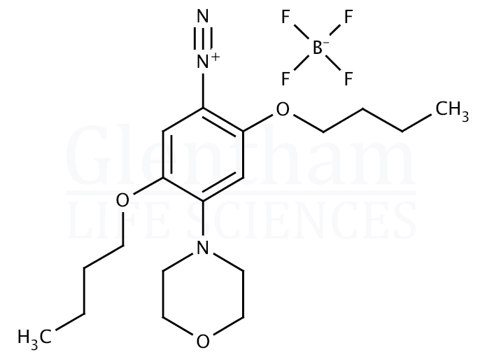 2,5-Dibutoxy-4-(4-morpholinyl)benzenediazonium tetrafluoroborate Structure