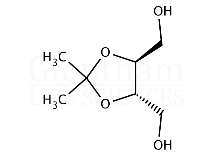 Structure for  2,3-O-Isoproylidene-L-threitol  (50622-09-8)