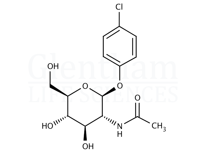 4-Chlorophenyl 2-acetamido-2-deoxy-b-D-glucopyranoside Structure