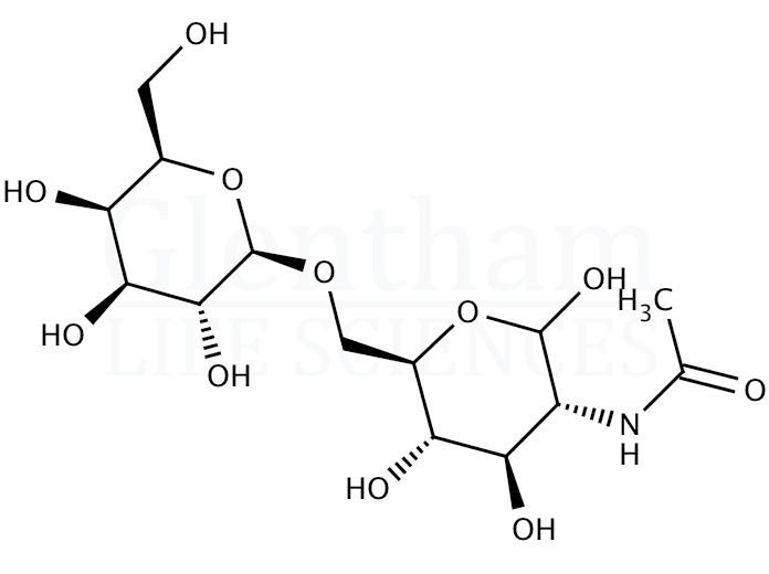 Structure for 2-Acetamido-2-deoxy-6-O-(b-D-galactopyranosyl)-D-glucopyranose