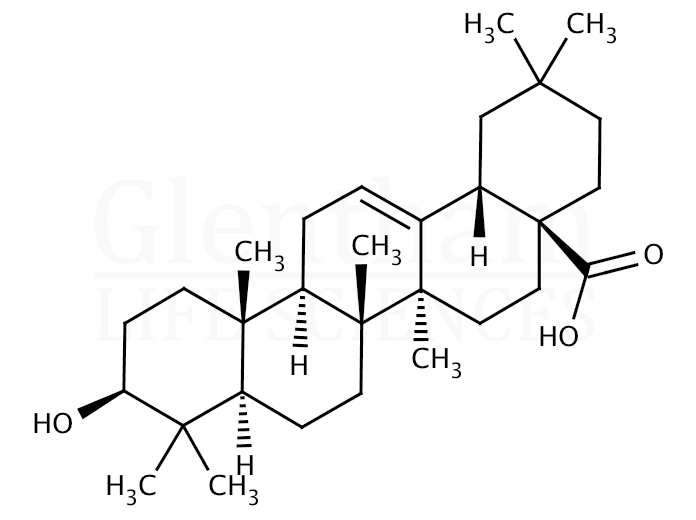 Oleanolic acid, 97% Structure