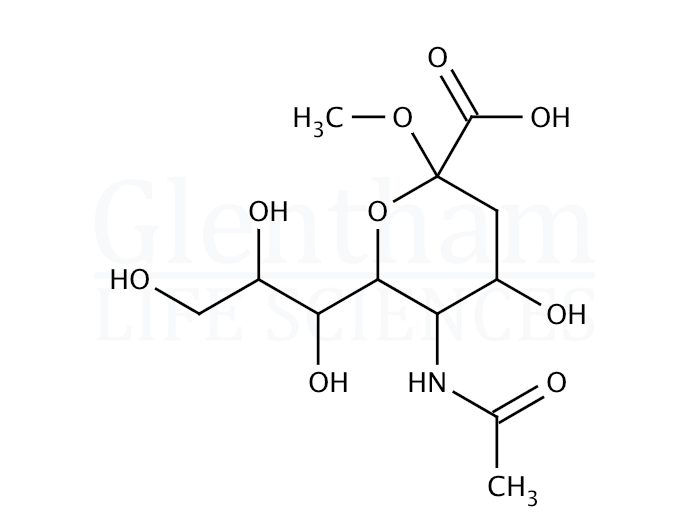 2-O-Methyl-α-D-N-acetylneuraminic acid) Structure