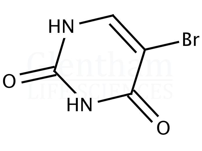 5-Bromouracil (5-Bromo-2,4-dihydroxypyrimidine) Structure