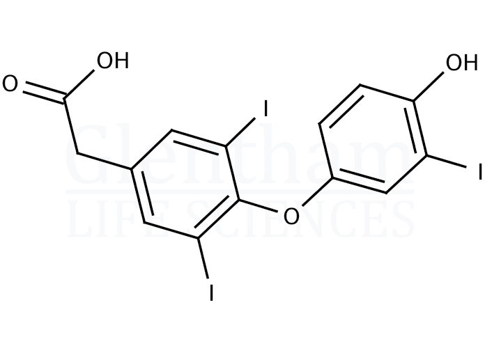 3,3'',5-Triiodothyroacetic acid, free acid Structure