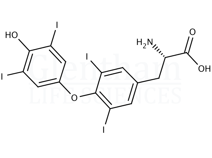Structure for L-Thyroxine (51-48-9)