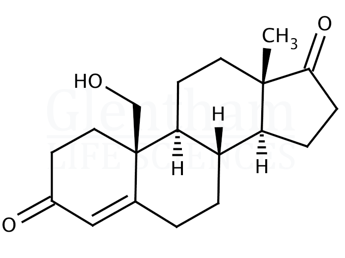 19-Hydroxy-4-androstene-3,17-dione Structure