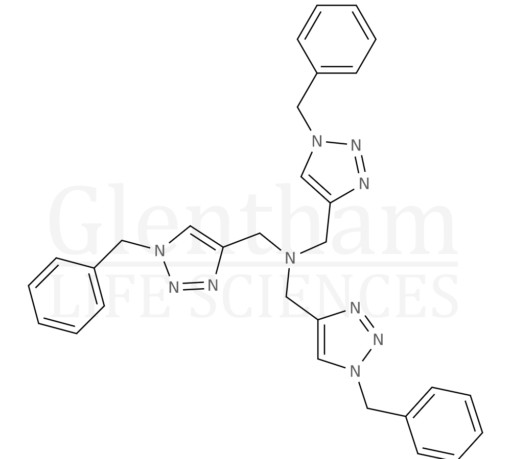 Tris[(1-benzyl-1H-1,2,3-triazol-4-yl)methyl]amine Structure