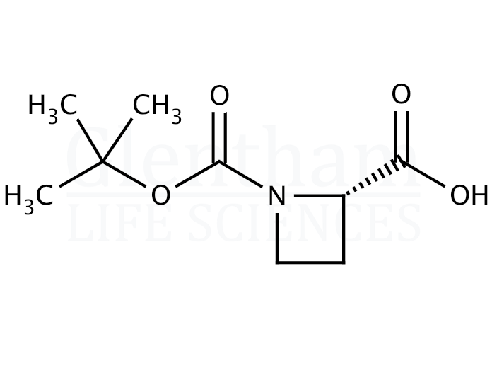 Structure for 1-Boc-L-azetidine-2-carboxylic acid   (51077-14-6)