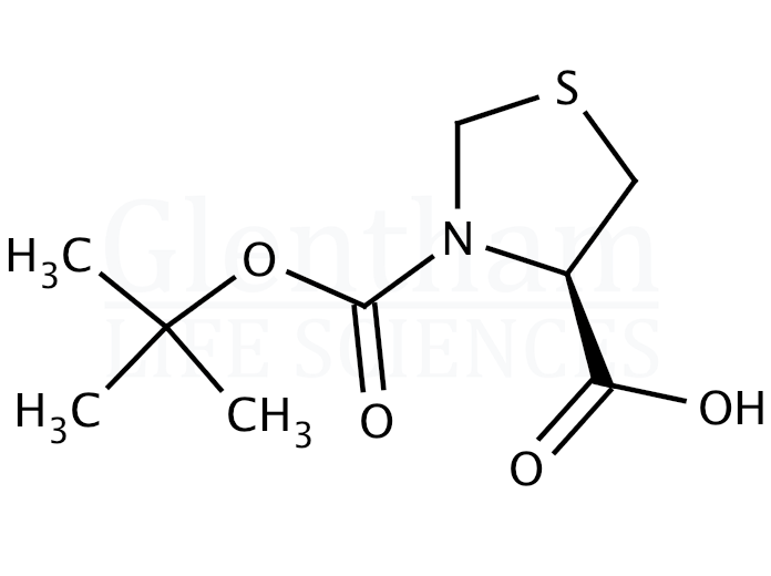 Structure for (-)-Boc-L-thioproline (51077-16-8)