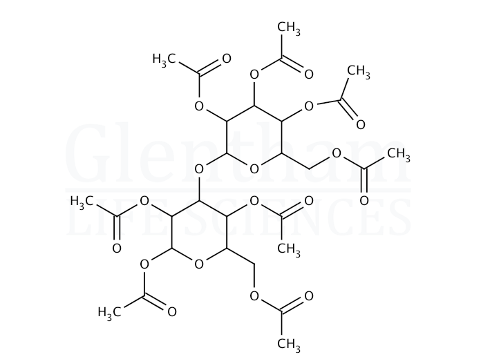 Structure for 1,2,4,6-Tetra-O-acetyl-3-O-(2,3,4,6-tetra-O-acetyl-b-D-glucopyranosyl)-a-D-glucopyranoside