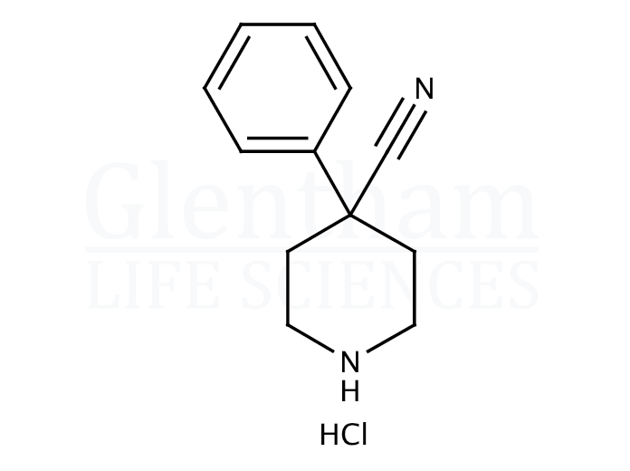 4-Cyano-4-phenylpiperidine hydrochloride Structure
