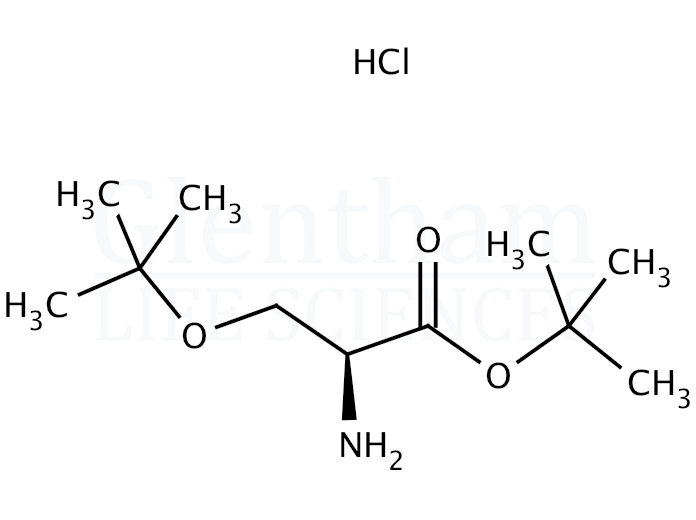 O-tert-Butyl-L-serine tert-butyl ester hydrochloride Structure
