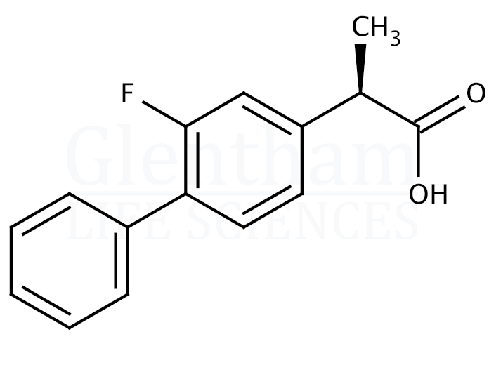 Structure for (R)-(-)-2-Fluoro-alpha-methyl-4-biphenylacetic acid