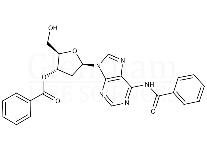 N6,3''-O-Dibenzoyl-2''-deoxyadenosine Structure