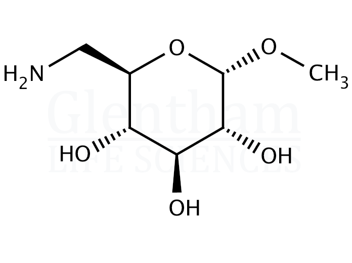 Methyl 6-amino-6-deoxy-a-D-glucopyranoside Structure