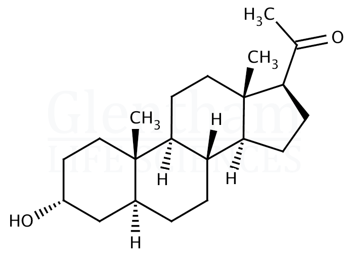 Structure for 5a-Pregnan-3a-ol-20-one